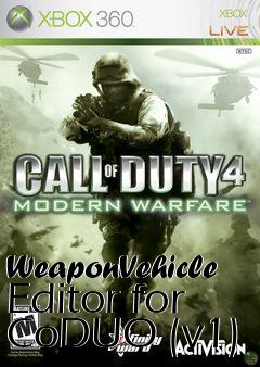 Box art for WeaponVehicle Editor for CoDUO (v1)
