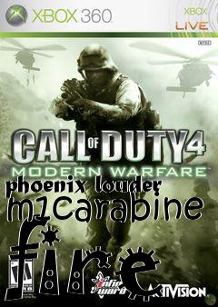 Box art for phoenix louder m1carabine fire