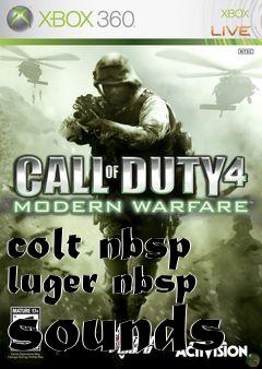 Box art for colt nbsp luger nbsp sounds