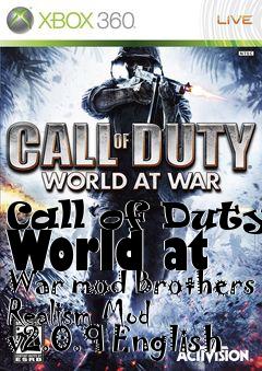 Box art for Call of Duty: World at War mod Brothers Realism Mod v2.0.9 English