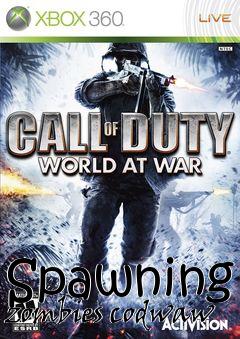Box art for Spawning zombies codwaw