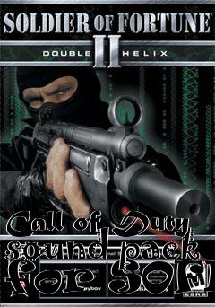 Box art for Call of Duty sound pack for SOFII