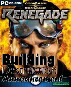 Box art for Building Destruction Announcement