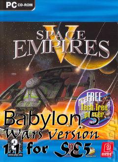 Box art for Babylon 5 Wars version 1.1 for SE5