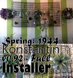 Box art for Spring: 1944 Konstantin v0.92 - Full Installer