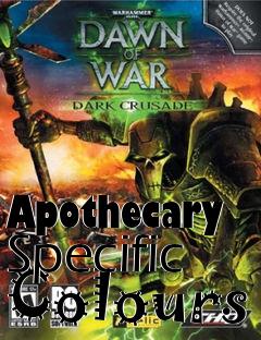 Box art for Apothecary Specific Colours