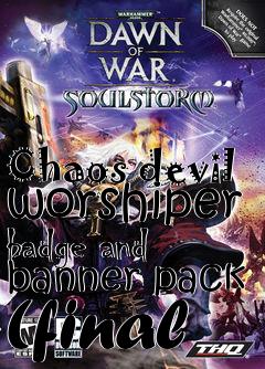 Box art for Chaos devil worshiper badge and banner pack (final