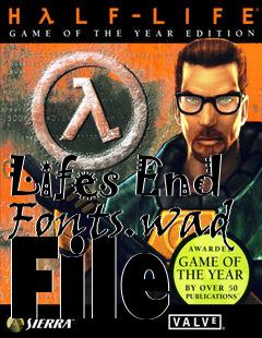 Box art for Lifes End Fonts.wad File