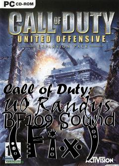 Box art for Call of Duty: UO Randys BF109 Sound (Fix)