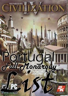 Box art for Portugal Full Monarquy List