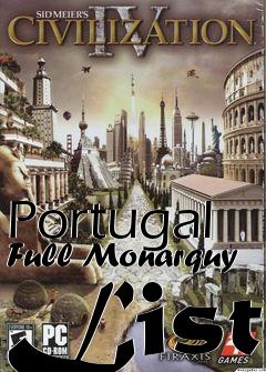 Box art for Portugal Full Monarquy List