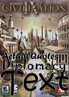 Box art for ActualQuotes Diplomacy Text