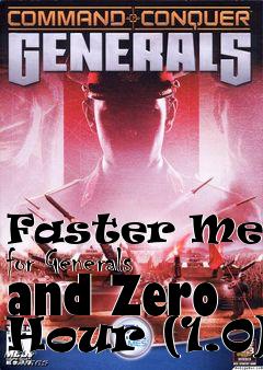 Box art for Faster Menus for Generals and Zero Hour (1.0)