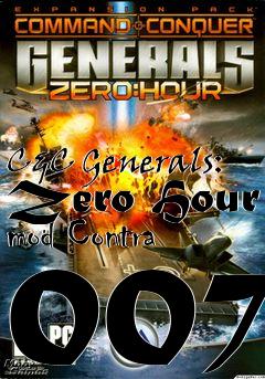 Box art for C&C Generals: Zero Hour mod Contra 007