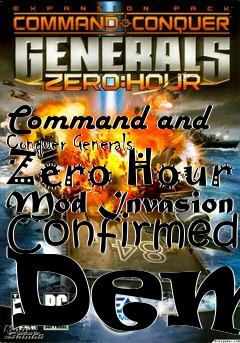 Box art for Command and Conquer Generals Zero Hour Mod Invasion Confirmed Demo