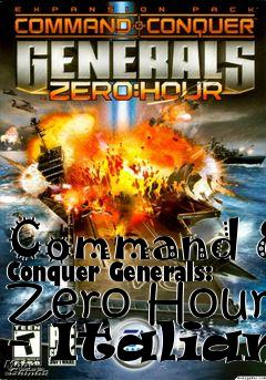 Box art for Command & Conquer Generals: Zero Hour - Italian