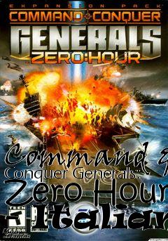 Box art for Command & Conquer Generals: Zero Hour - Italian