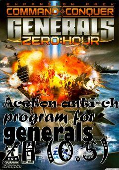 Box art for Aceton anti-cheat program for generals ZH (0.5)