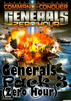 Box art for Generals Pack 3.0 (Zero Hour)