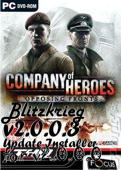 Box art for Blitzkrieg v2.0.0.3 Update Installer for v2.0.0.0