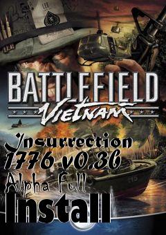 Box art for Insurrection 1776 v0.3b Alpha Full Install