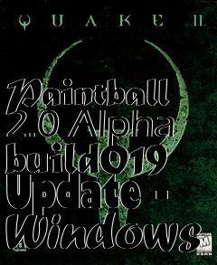 Box art for Paintball 2.0 Alpha build019 Update - Windows