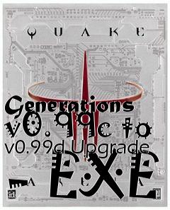 Box art for Generations v0.99c to v0.99d Upgrade - EXE