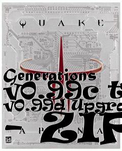 Box art for Generations v0.99c to v0.99d Upgrade - ZIP