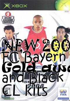 Box art for NEW 2004 FC Bayern Gold away and Black CL kits