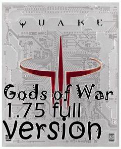 Box art for Gods of War 1.75 full version