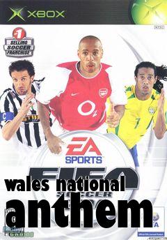 Box art for wales national anthem