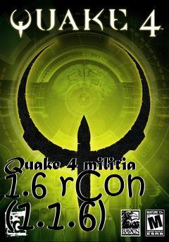 Box art for Quake 4 militia 1.6 rCon (1.1.6)