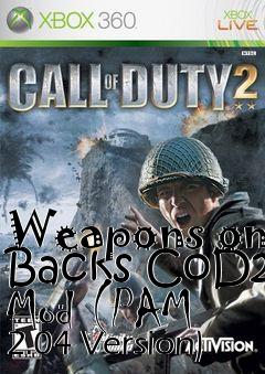 Box art for Weapons on Backs CoD2 Mod (PAM 2.04 Version)
