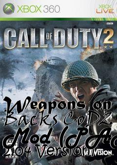 Box art for Weapons on Backs CoD2 Mod (PAM 2.04 Version)