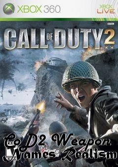 Box art for CoD2 Weapon Names Realism