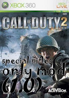 Box art for special rifles only mod (1.0)