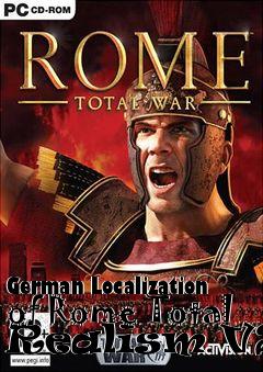 Box art for German Localization of Rome Total Realism V2.2