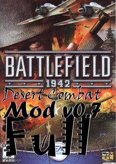 Box art for Desert Combat Mod v0.7 Full