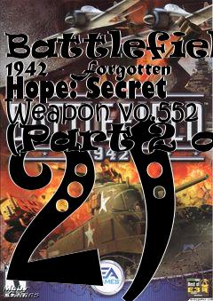 Box art for Battlefield 1942 - Forgotten Hope: Secret Weapon v0.552 (Part 2 of 2)