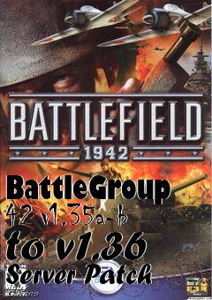 Box art for BattleGroup 42 v1.35a-b to v1.36 Server Patch