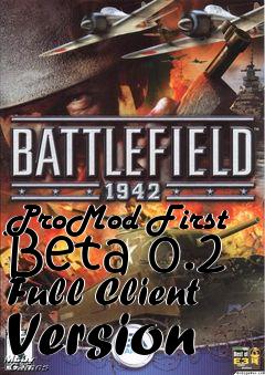 Box art for ProMod First Beta 0.2 Full Client Version