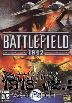 Box art for Battlefield 1918 v2.5 to v2.6 Patch