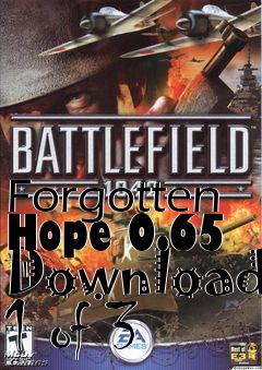 Box art for Forgotten Hope 0.65 Download 1 of 3