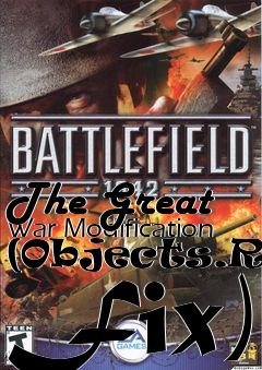 Box art for The Great War Modification (Objects.RFA Fix)