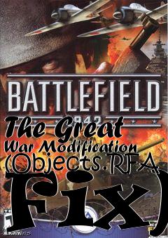 Box art for The Great War Modification (Objects.RFA Fix)