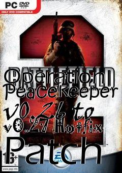 Box art for Operation Peacekeeper v0.26 to v0.27 Hotfix Patch