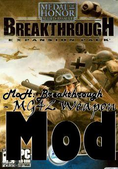 Box art for MoH: Breakthrough - MG42 Weapon Mod