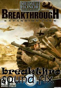 Box art for breakthrough sound fix