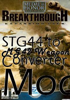 Box art for STG44 to MG42 Weapon Converter Mod