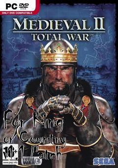 Box art for For King or Country v1.1 Patch